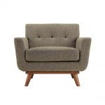 Korea Fabric Chair In Brown Color