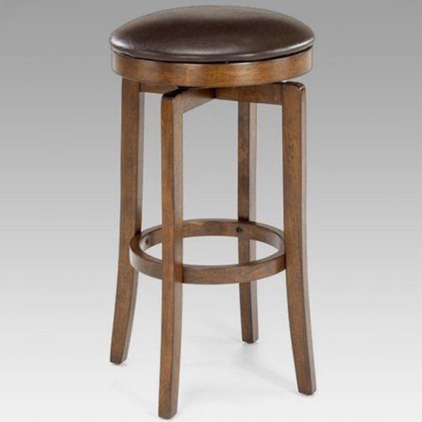 Kursi Bar Stool Putar Kayu Jati