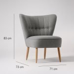 Kursi Sofa Cafe Sandaran Lengkung