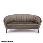 Bangku Sofa Tamu Lengkung Jahitan Mewah