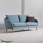 Bangku Sofa Tamu Retro Sandaran Lengkung