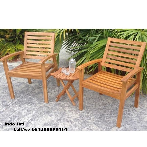 Set Kursi  Teras  Kayu  Jati Minimalis Indo Jati Mebel Jepara