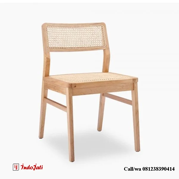 Kursi Cafe Makan Minimalis Rotan