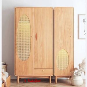Lemari Pakaian Aesthetic Kayu Jati