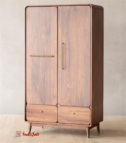 Lemari Pakaian Retro Kayu Jati Jepara