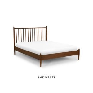 Tempat Tidur Minimalis Jari Jari Kayu Jati1