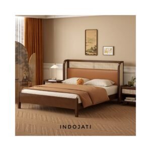 Tempat Tidur Minimalis Jok Mix Rotan Alami