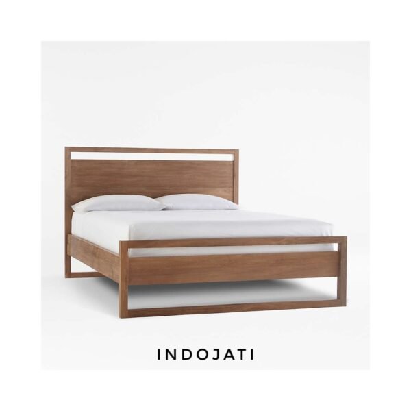 Tempat Tidur Minimalis Kayu Jati Solid