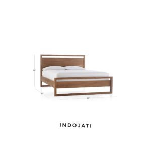 Tempat Tidur Minimalis Kayu Jati Solid1