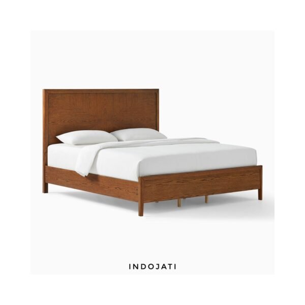 Tempat Tidur Minimalis Simple Kayu Jati